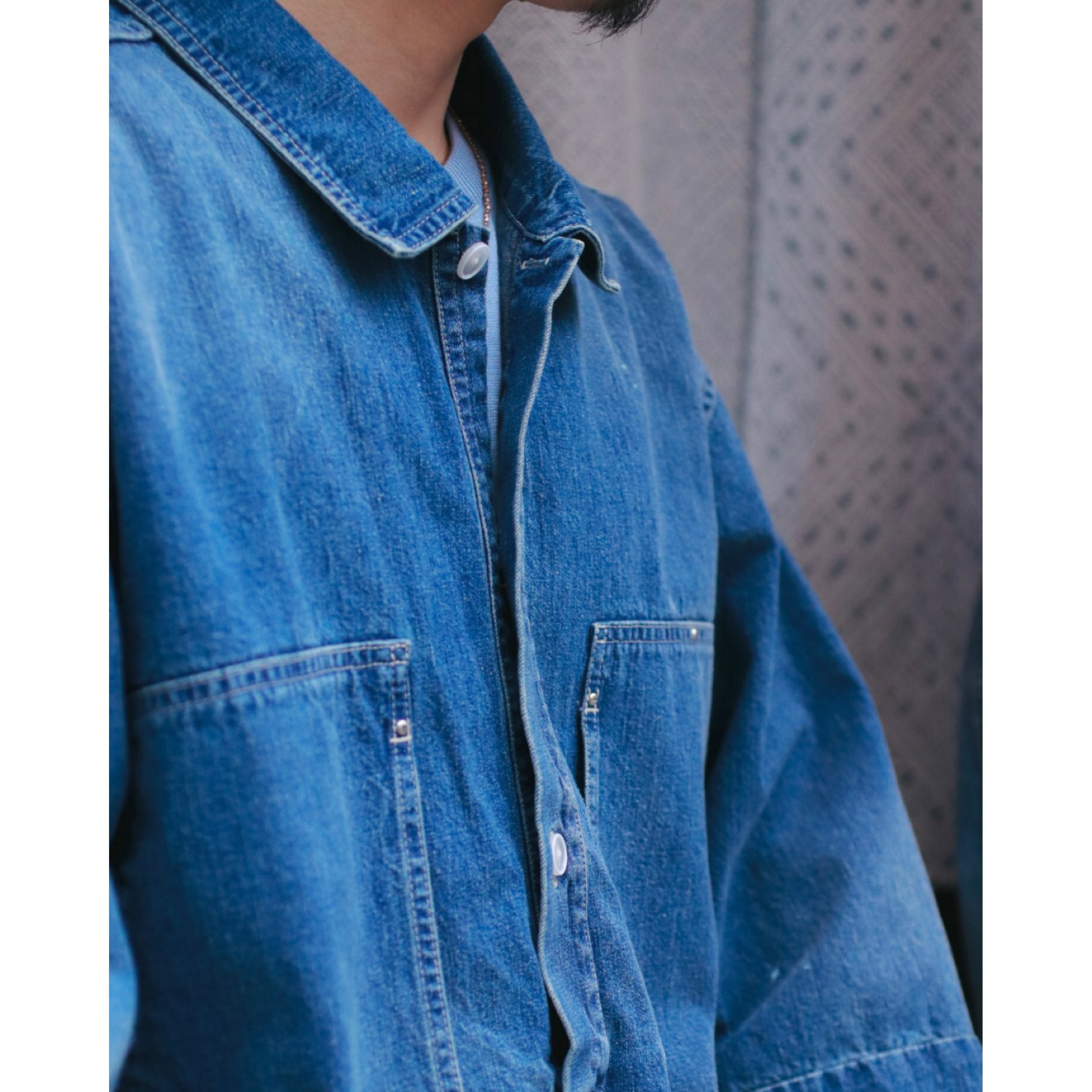 BREAKFAST DENIM PRISONER SHIRTS W / LOVE & PEACE SILVER CUSTOM