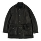 LEATHER MOTORCYCLE JACKET   W/LOVE & PEACE SILVER (ENTREFINO)