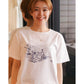 "KYOTO EXCLUSIVE" SUMMER T-SHIRT WHITE -MAIKO & MOHIKAN-