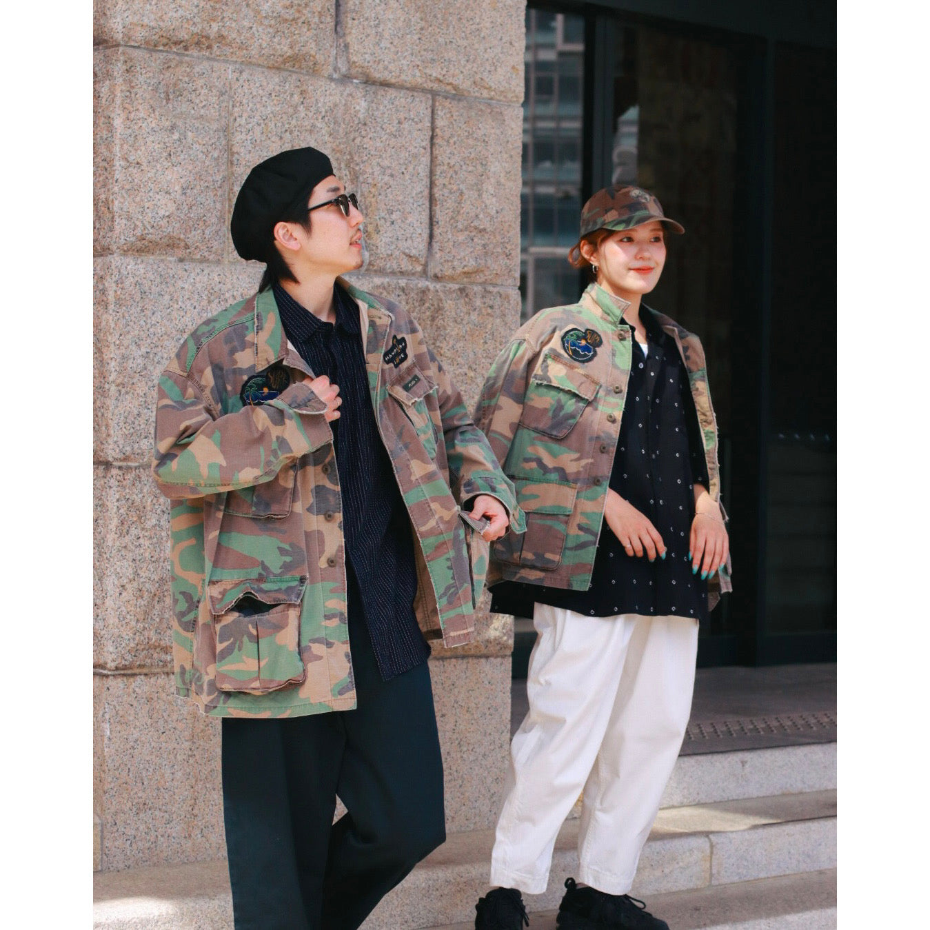 "PC EXCLUSIVE" ALOHA CAMOUFLAGE MILITARY JACKET CUSTOM