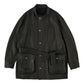 LEATHER MOTORCYCLE JACKET   W/LOVE & PEACE SILVER (ENTREFINO)