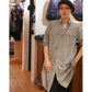 ROLL UP NEW GINGHAM CHECK SHIRT DRESS