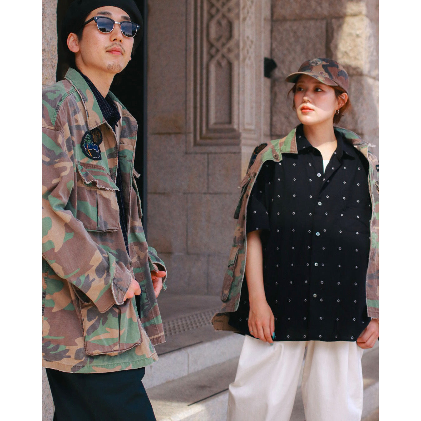 "PC EXCLUSIVE" ALOHA CAMOUFLAGE MILITARY JACKET CUSTOM