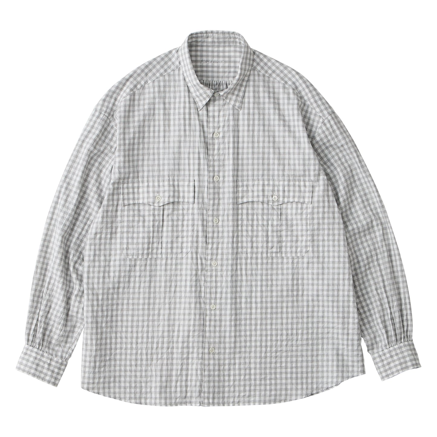 ROLL UP HEATHER GINGHAM CHECK SHIRT (GIZA 120/2)