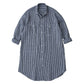 ROLL UP LINEN GINGHAM CHECK SHIRT DRESS