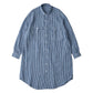 ROLL UP LINEN GINGHAM CHECK SHIRT DRESS