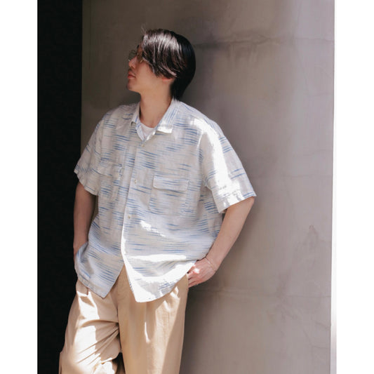 OLD FRANCE INDIGO PRINT SHIRT