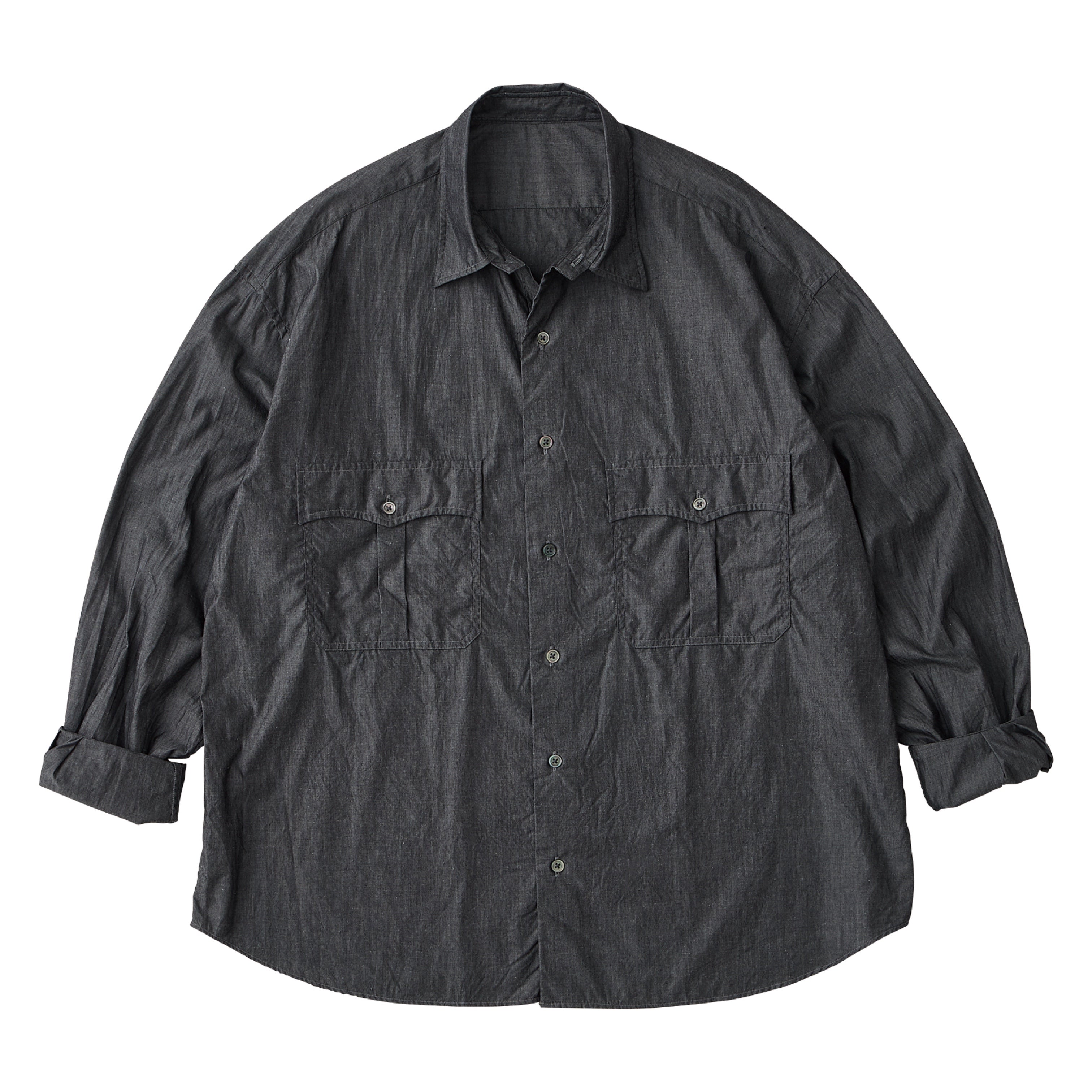 ROLL UP SHIRT (SUVIN GOLD SUPREME 140/2) – PORTER CLASSIC KYOTO