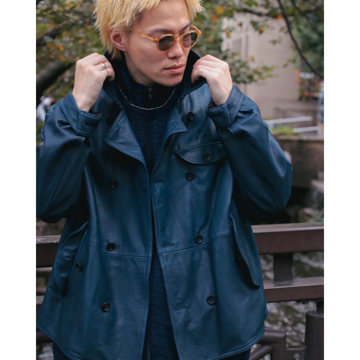 "ISETAN KYOTO EXCLUSIVE" LEATHER DOUBLE JACKET