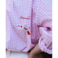 ROLL UP GINGHAM CHECK SHIRT PAINT CUSTOM (SAKURA/S)