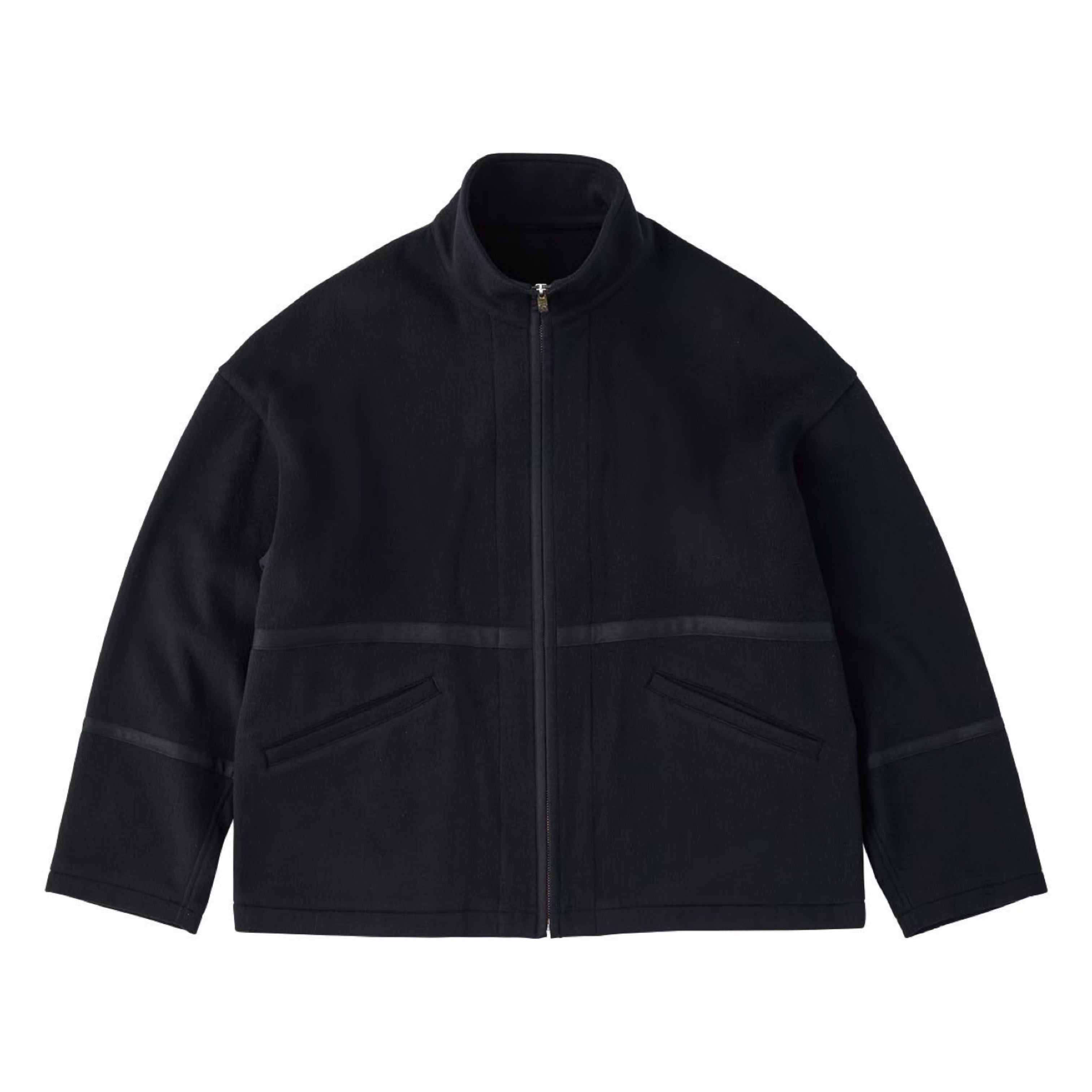 CASHMERE ZIP UP JACKET W/SILVER ZIPPER (BABY CASH) – PORTER