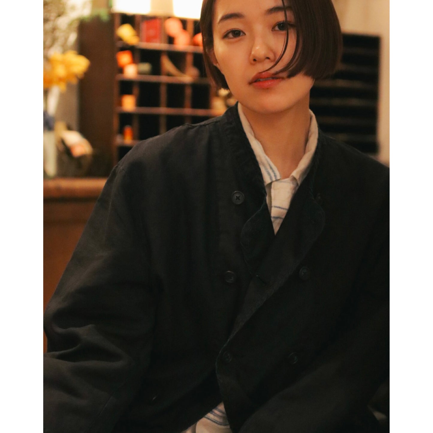 FARMER’S LINEN SHORT RIDERS JACKET