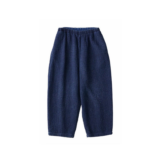 NEW SASHIKO PEACE PANTS -BLUE-