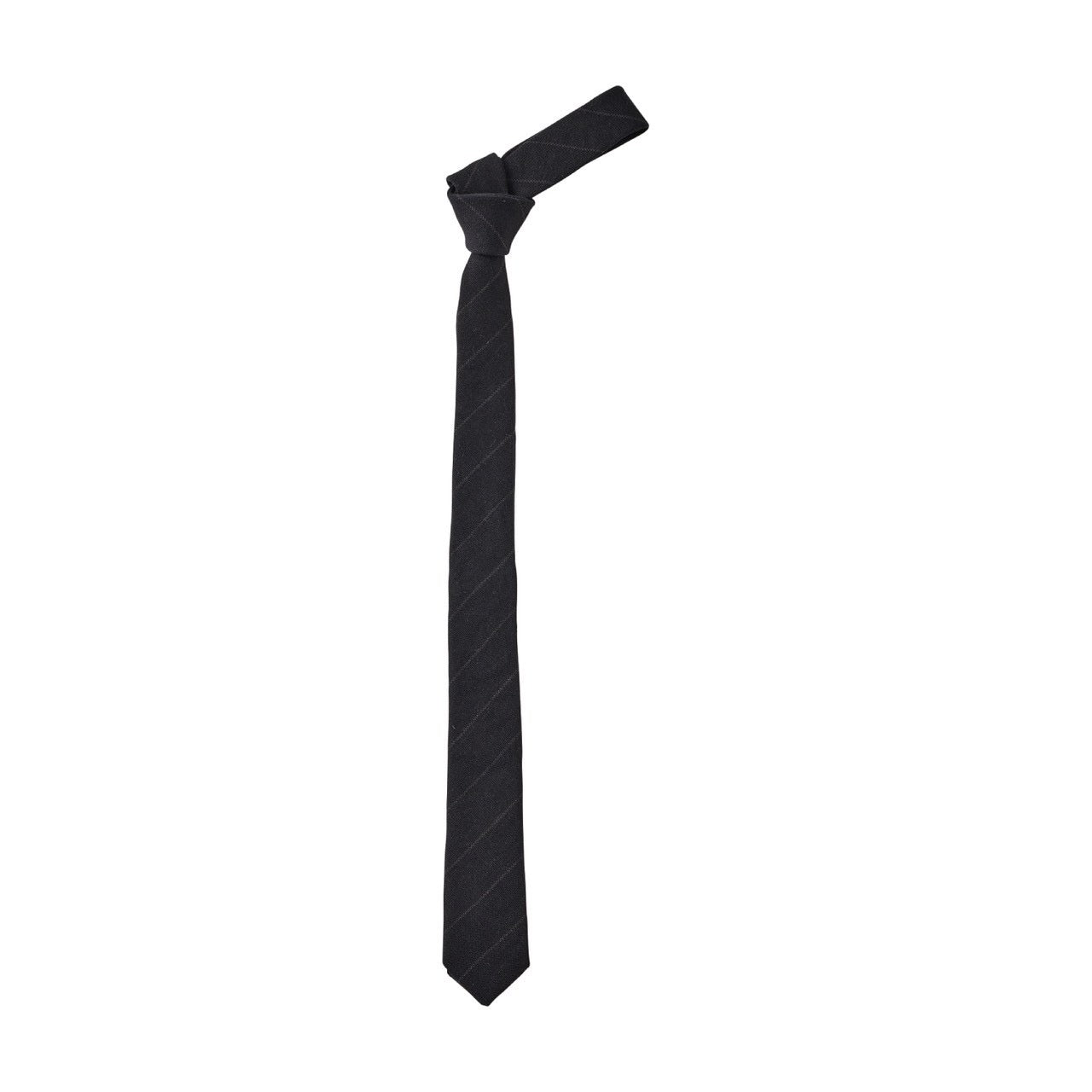 PIN STRIPE LINEN COTTON TIE