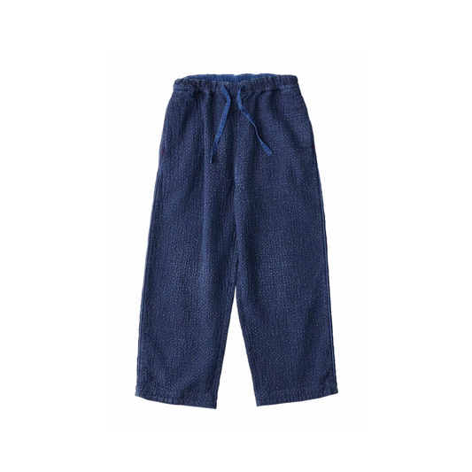 NEW SASHIKO PAJAMA PANTS -BLUE-