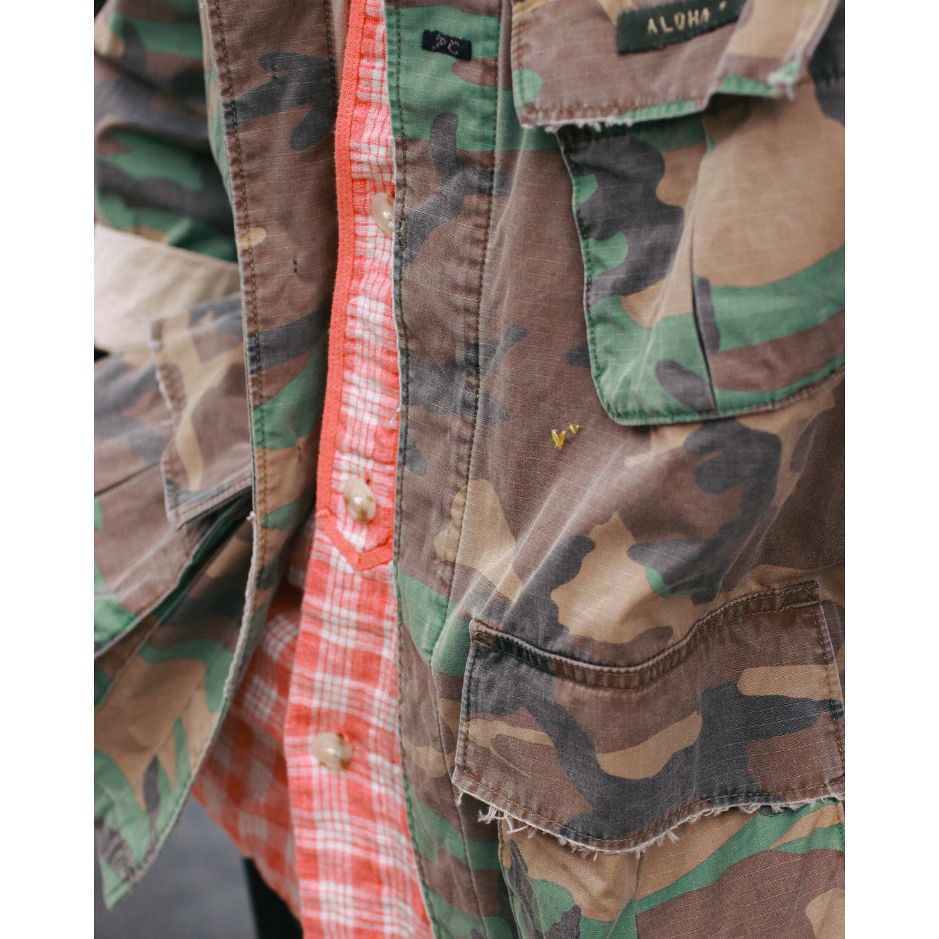 "PC EXCLUSIVE" ALOHA CAMOUFLAGE MILITARY JACKET CUSTOM