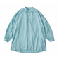 STAND COLLAR LONG SMOCK SHIRT WATCH CHAIN ITEM (NILE GIZA COTTON)