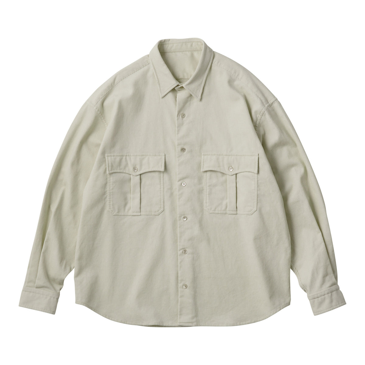 ROLL UP ORGANIC CORDUROY SHIRT (14WALE)