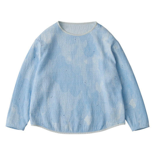 PAINTED SASHIKO WATERCOLOR  LONG T-SHIRT