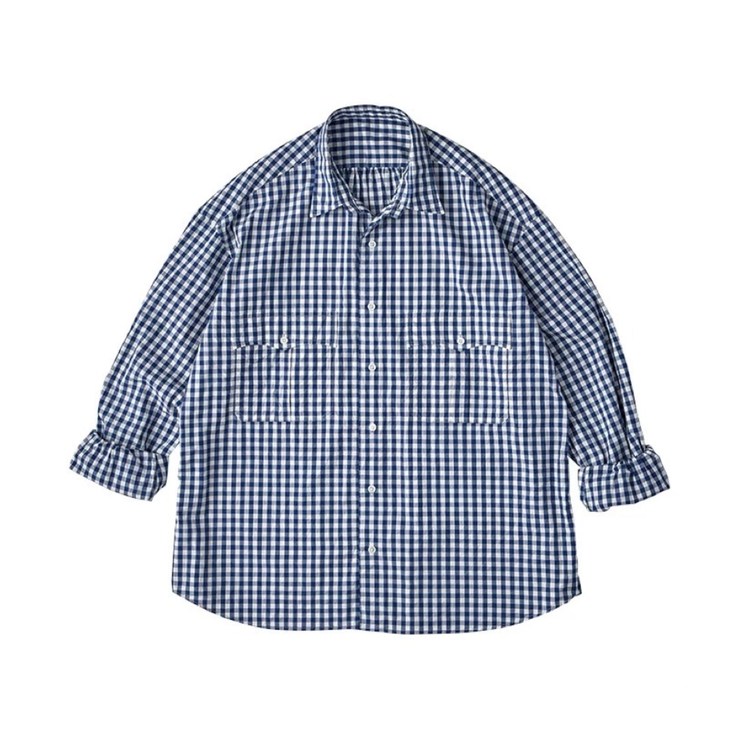 ROLL UP GINGHAM CHECK SHIRT