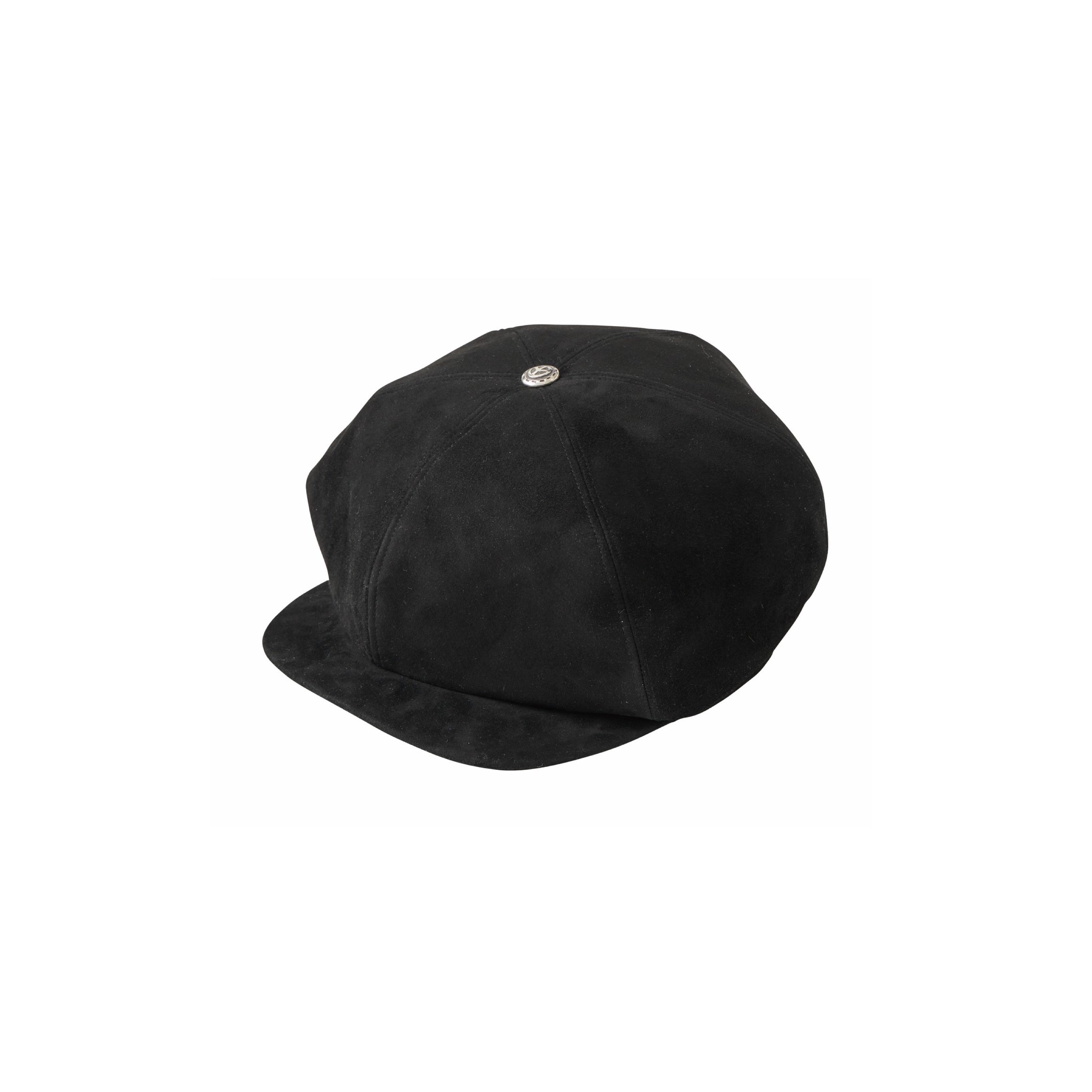 LEATHER SUEDE CASQUETTE W/SILVER BUTTON (ENTREFINO) – PORTER