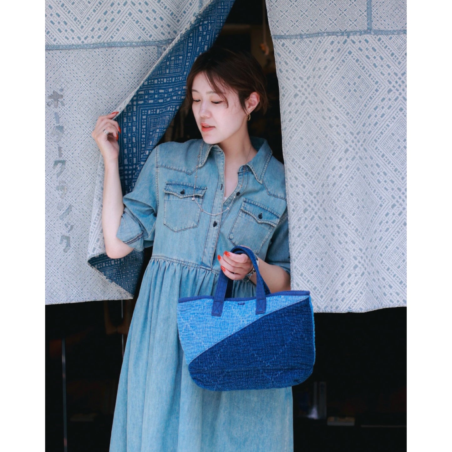 PC SASHIKO TOTE BAG M