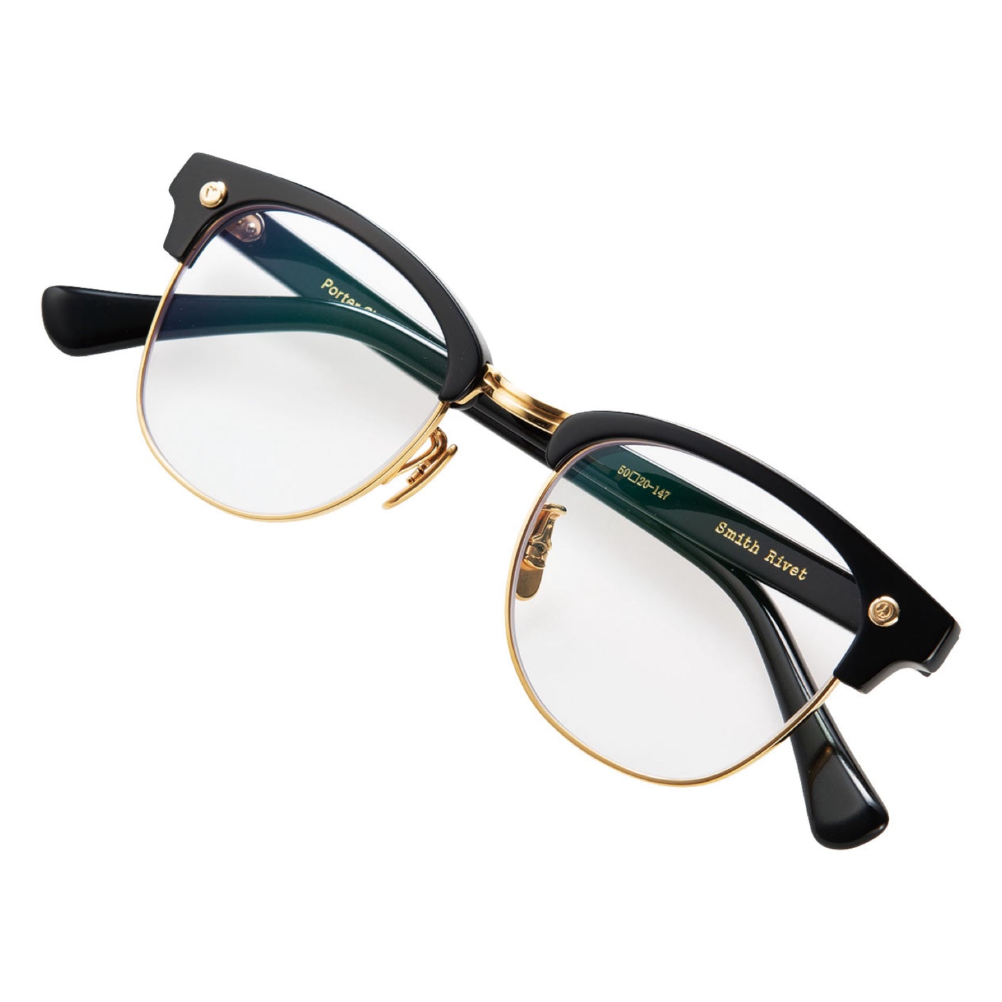 SUNGLASSES SMITH RIVET COLLECTION GOLD･K18 (CLEAR LENS)