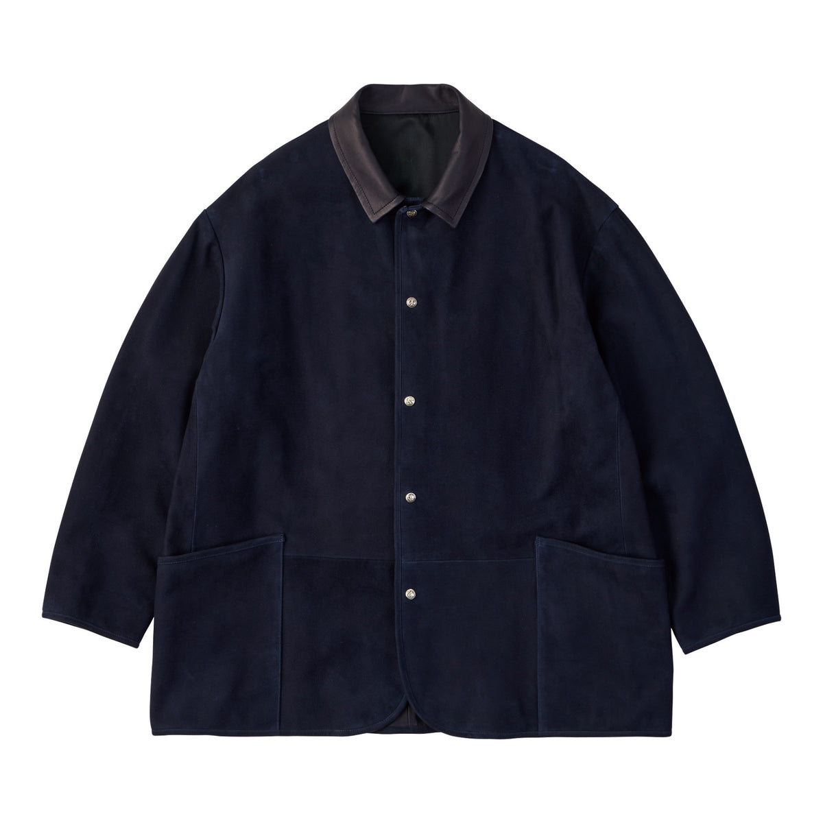 LEATHER SUEDE HORSE RIDING JACKET  W / SILVER BUTTONS (ENTREFINO)