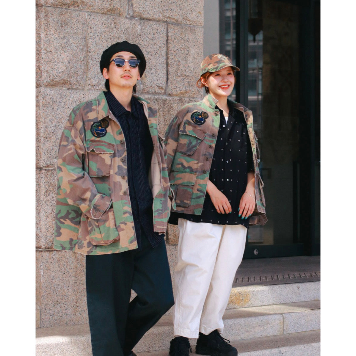 "PC EXCLUSIVE" ALOHA CAMOUFLAGE MILITARY JACKET CUSTOM