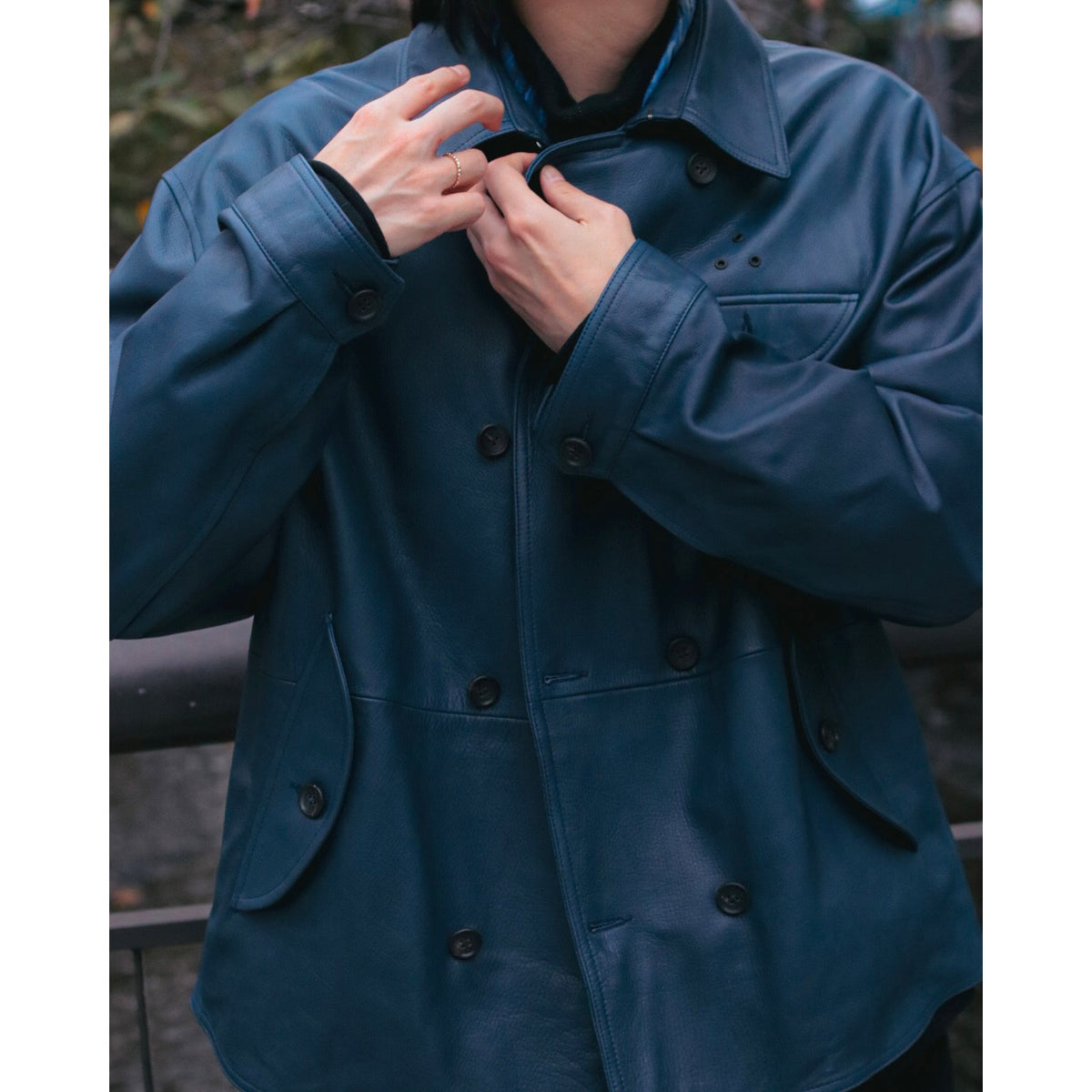 "ISETAN KYOTO EXCLUSIVE" LEATHER DOUBLE JACKET