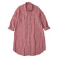 ROLL UP LINEN GINGHAM CHECK SHIRT DRESS