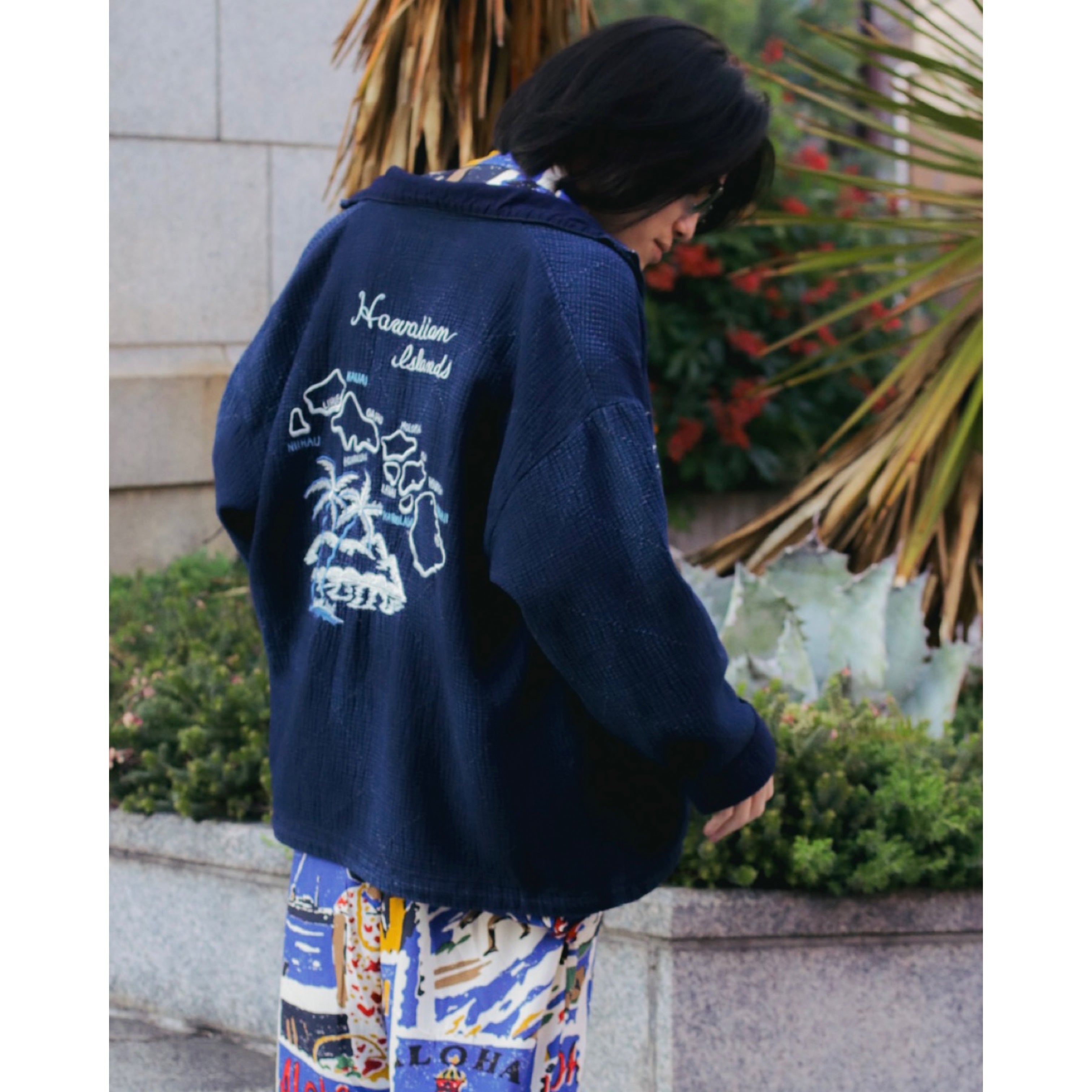 HAWAIIAN OUTDOOR SIMPLE ZIP UP JACKET