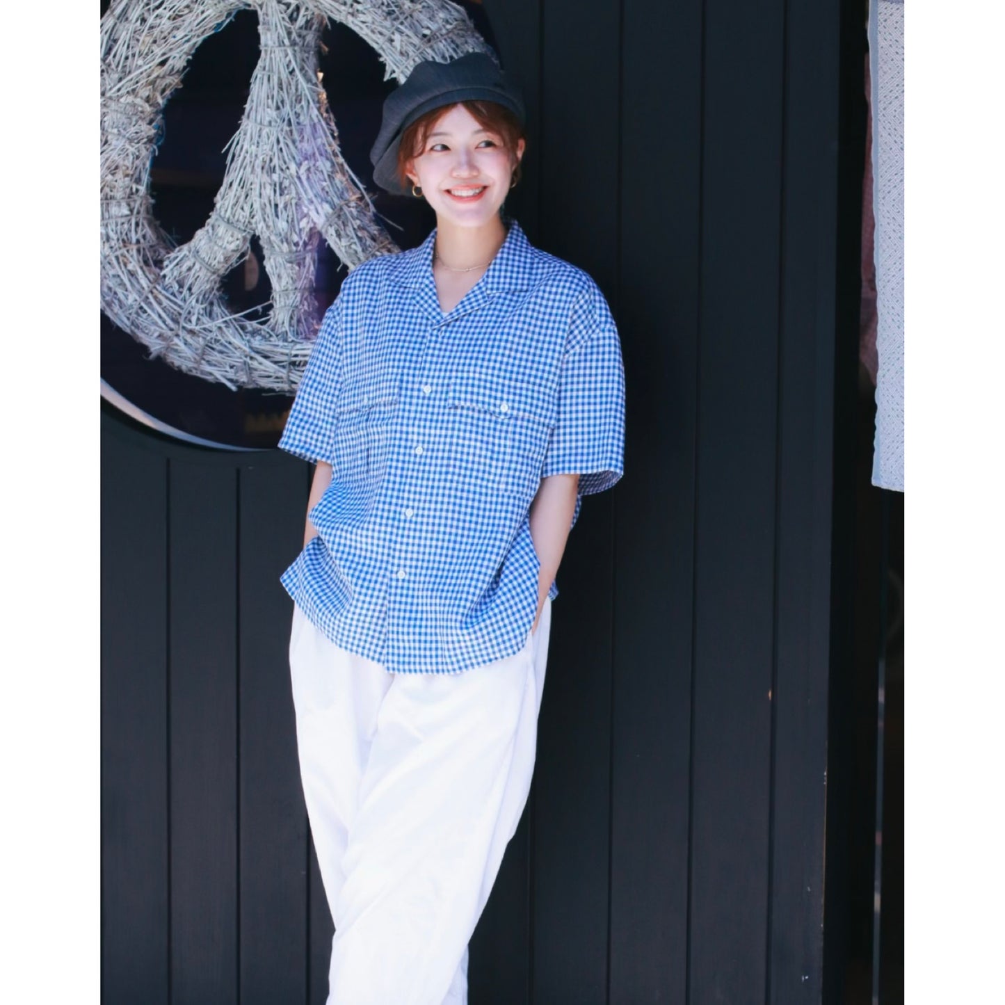KEROUAC LINEN GINGHAM CHECK SHIRT