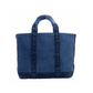 VINTAGE TRAVELER TOTE BAG（CANVAS）-BLUE-