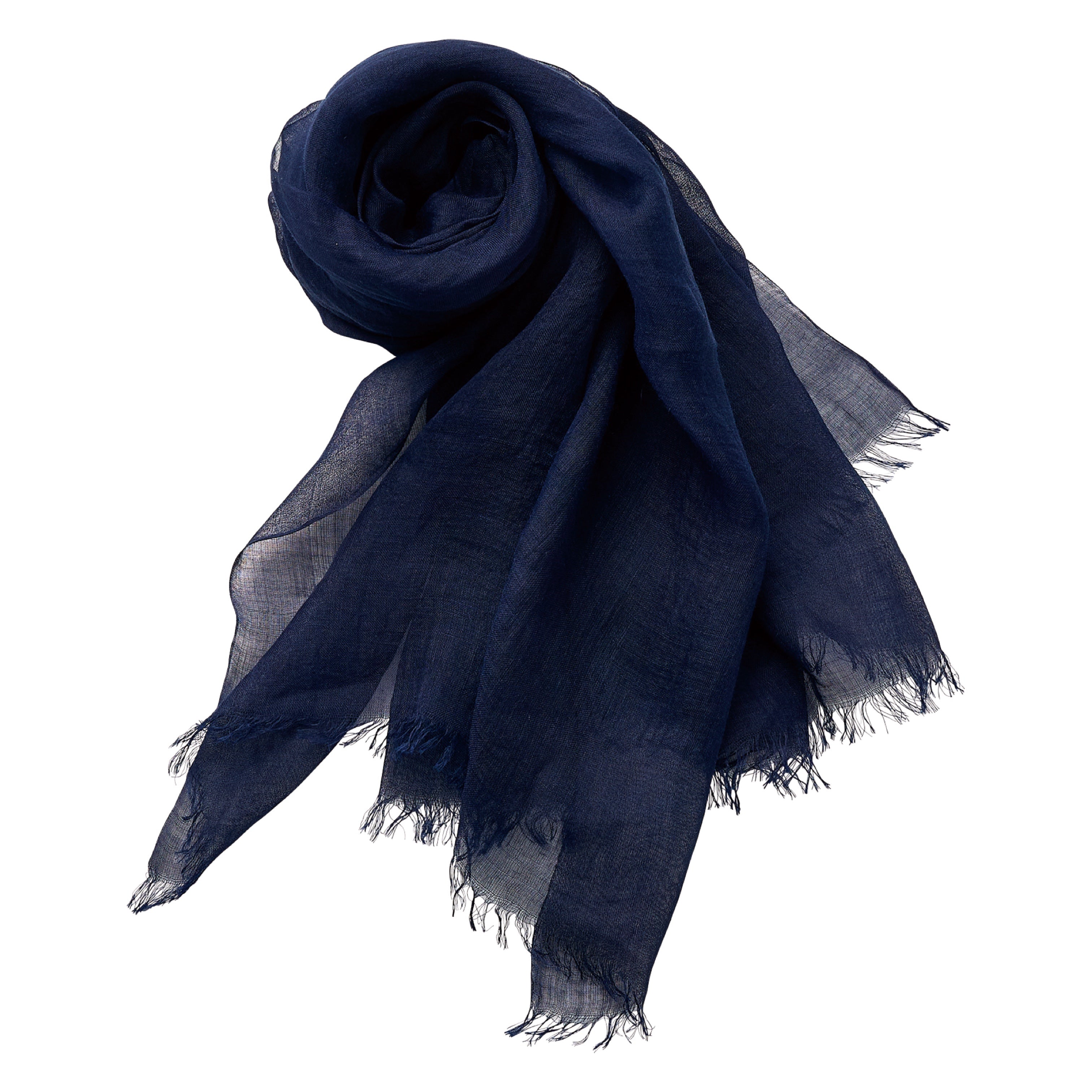 THROW　スロー　RAMIE STOLE　ブルー INDIGO RAMIE STOLE – PORTER CLASSIC KYOTO