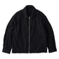 PIN STRIPE LINEN COTTON ZIP UP JACKET W/ LOVE & PEACE SILVER