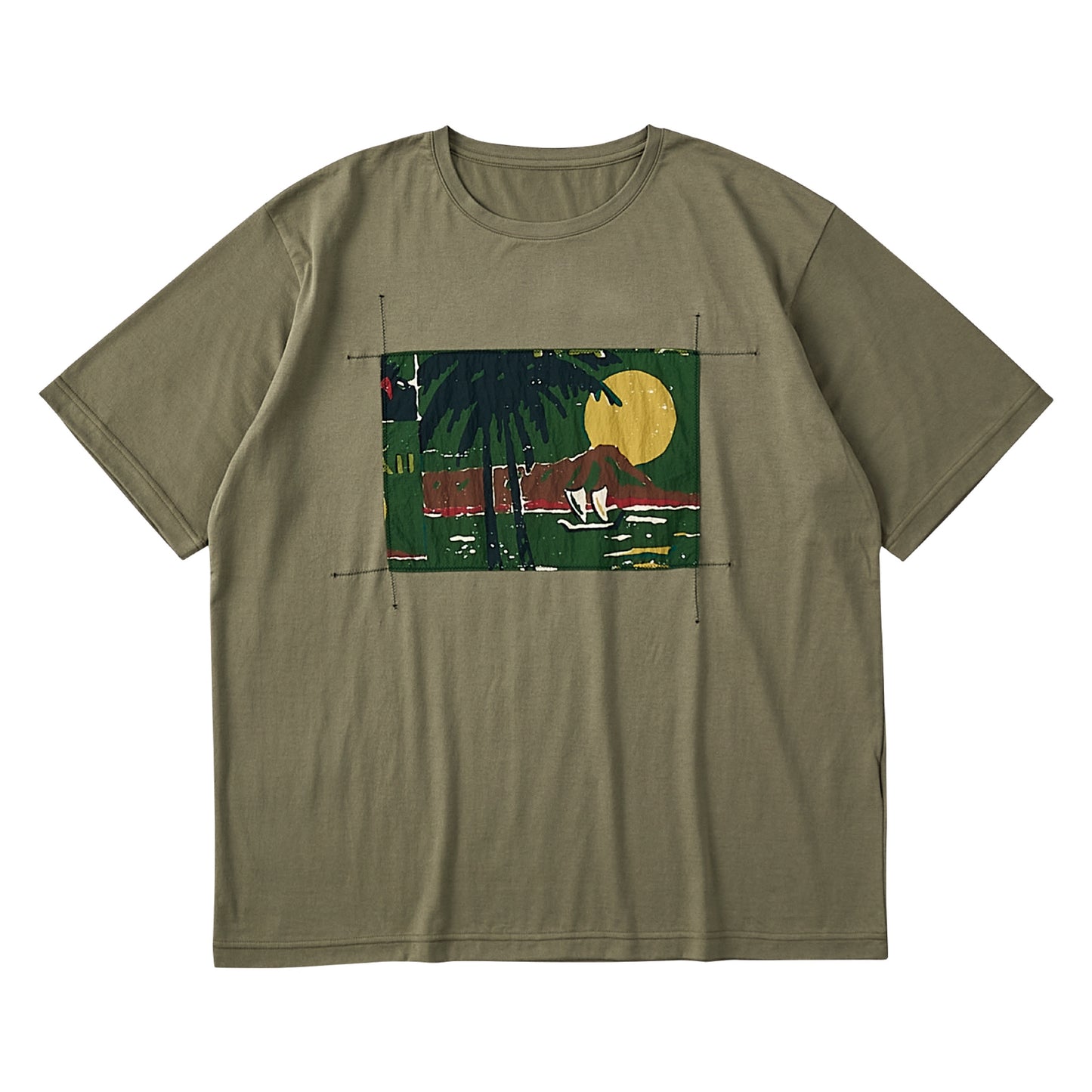 HAWAIIAN OUTDOOR PATCHWORK T-SHIRT