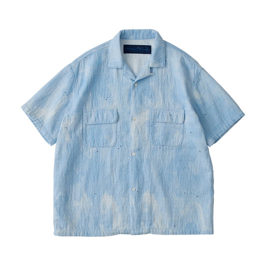 PAINTED SASHIKO WATERCOLOR KAIKIN SHIRT