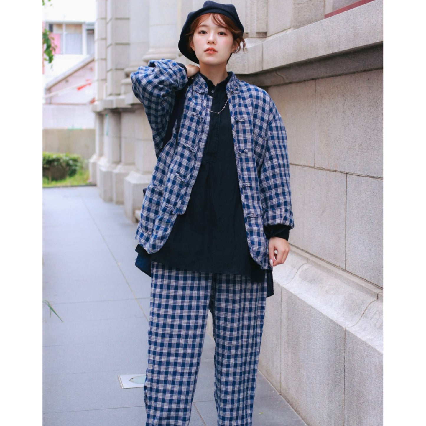 LINEN PALAKA PEACE PANTS
