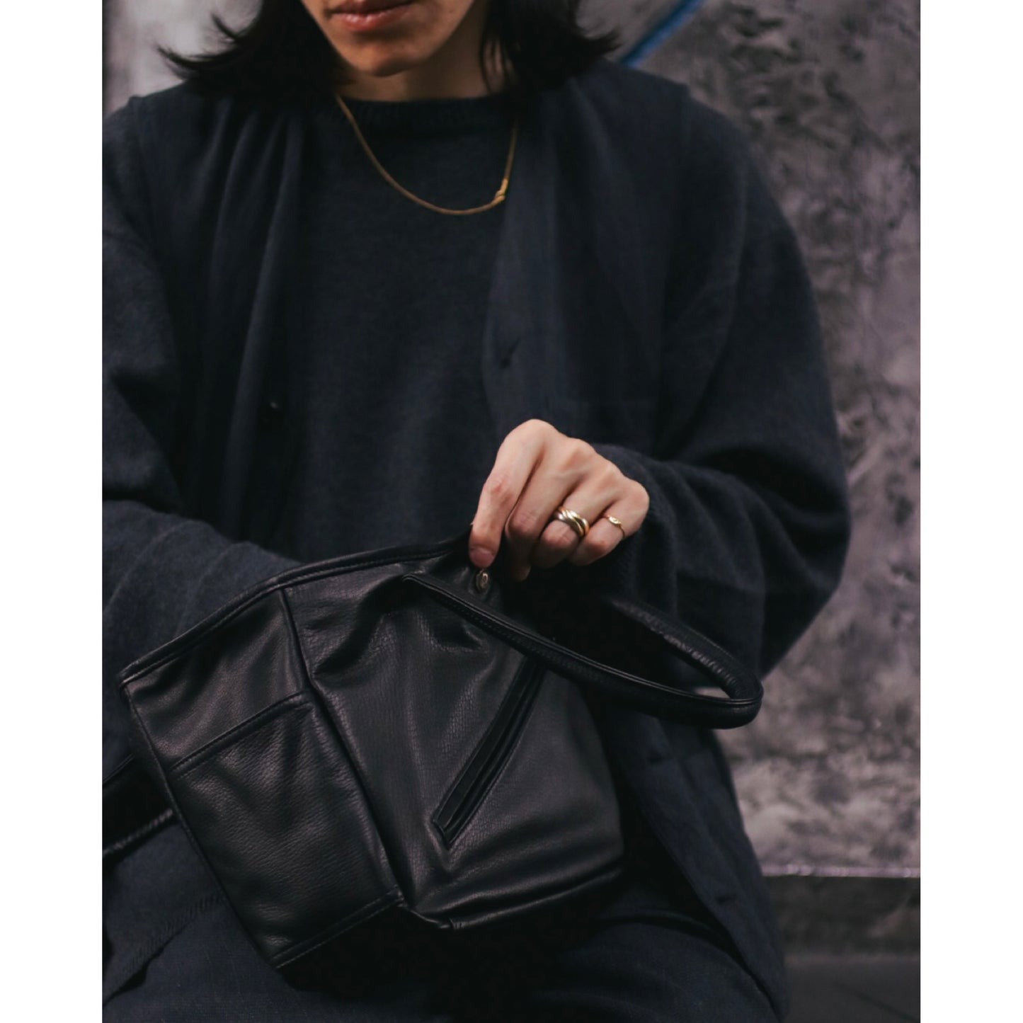 PC RIDERS LEATHER TOTE BAG S