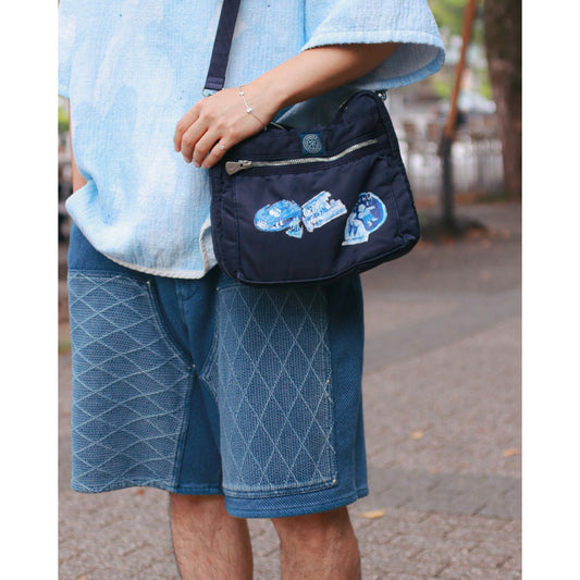 PC KENDO SHORTS W / LOVE & PEACE SILVER CUSTOM