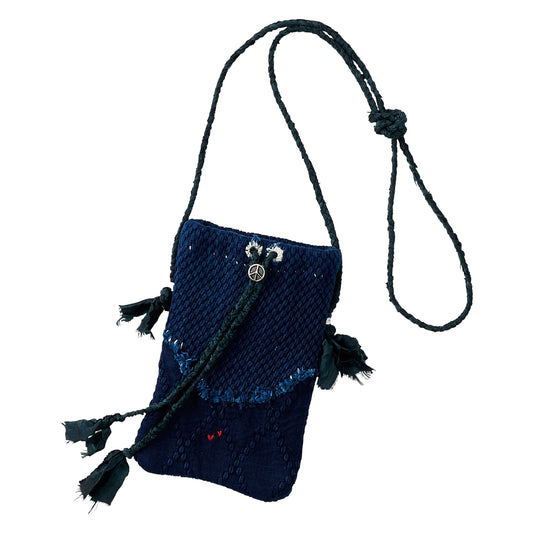 H/W PC KENDO OMAMORI POUCH W / SILK & SILVER L
