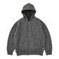BABY ALPACA / CASHMERE DOUBLE FACE  ZIP UP PARKA W / SILVER ZIPPER