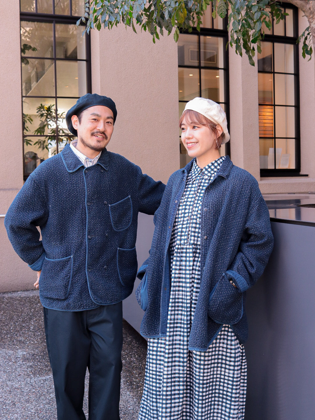 NEW SASHIKO SHIRT JACKET -BLUE-