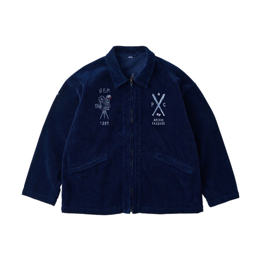 CORDUROY ZIP JACKET EMBROIDERY (SANDLOT)