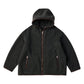 CASHMERE ZIP UP HOOD JACKET W/LEATHER PIPING (ENTREFINO)