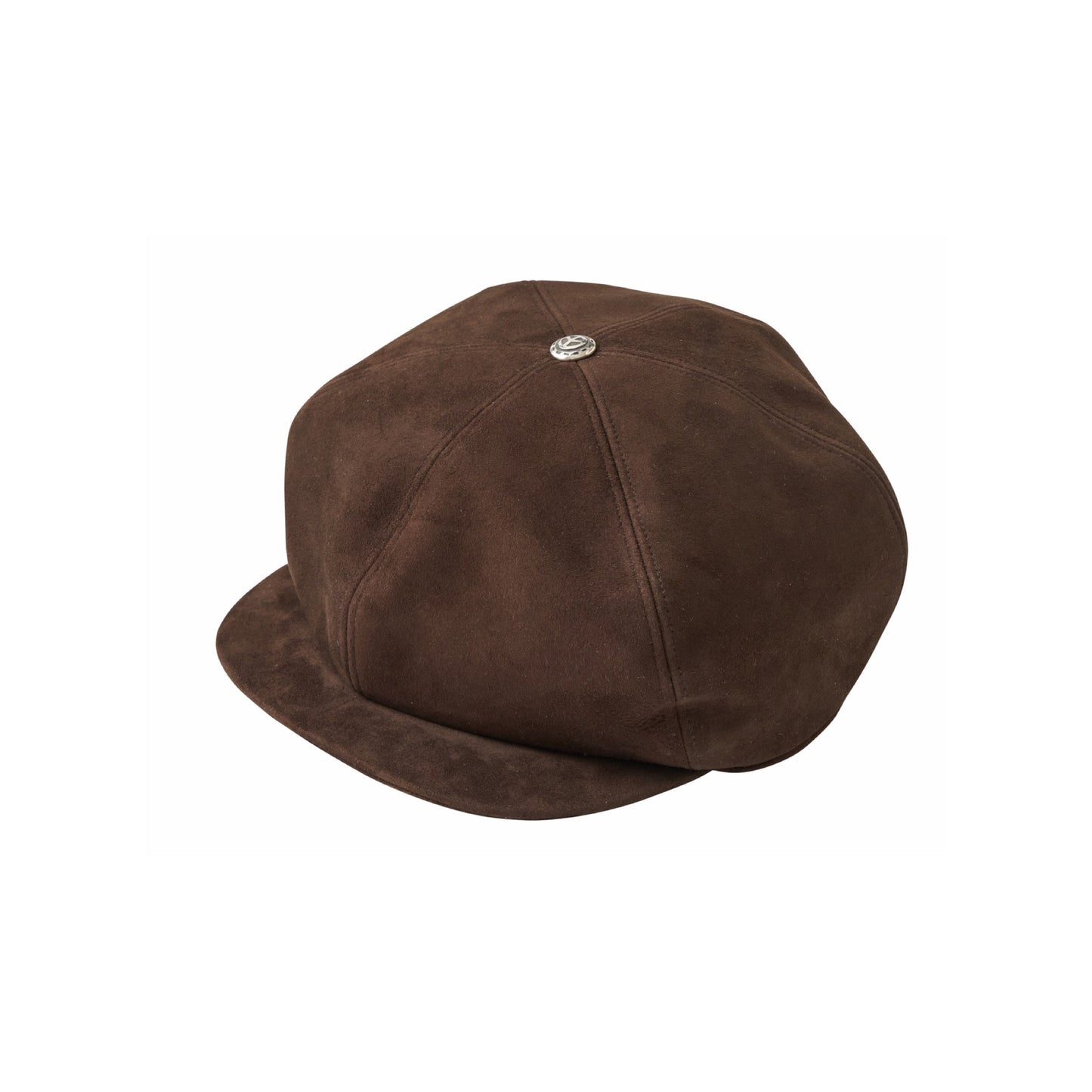 ❤︎LEATHER SUEDE CASQUETTE  W/SILVER BUTTON (ENTREFINO)