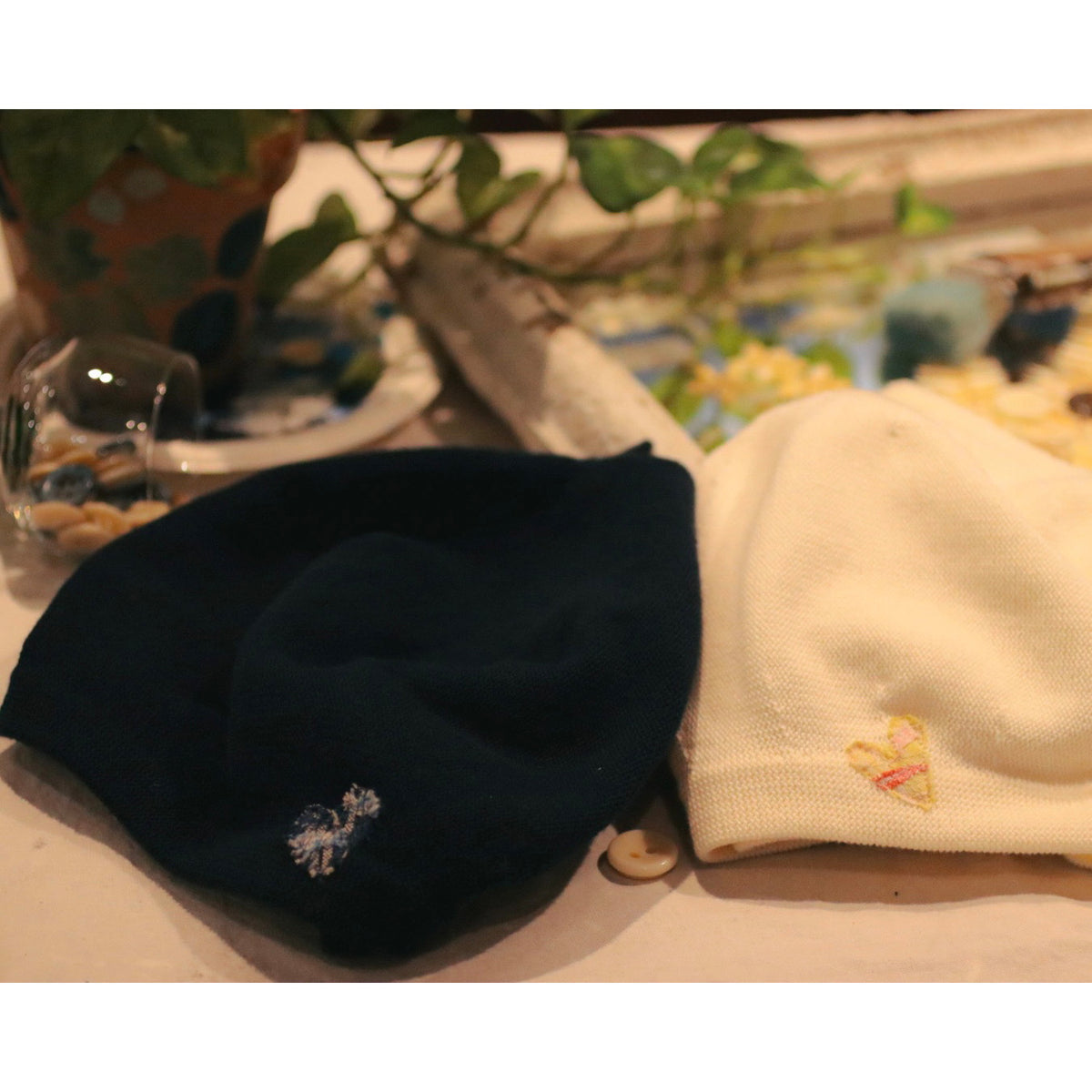 "KYOTO EXCLUSIVE" CUSTOM H/W KNIT BERET (TRICOLORE)