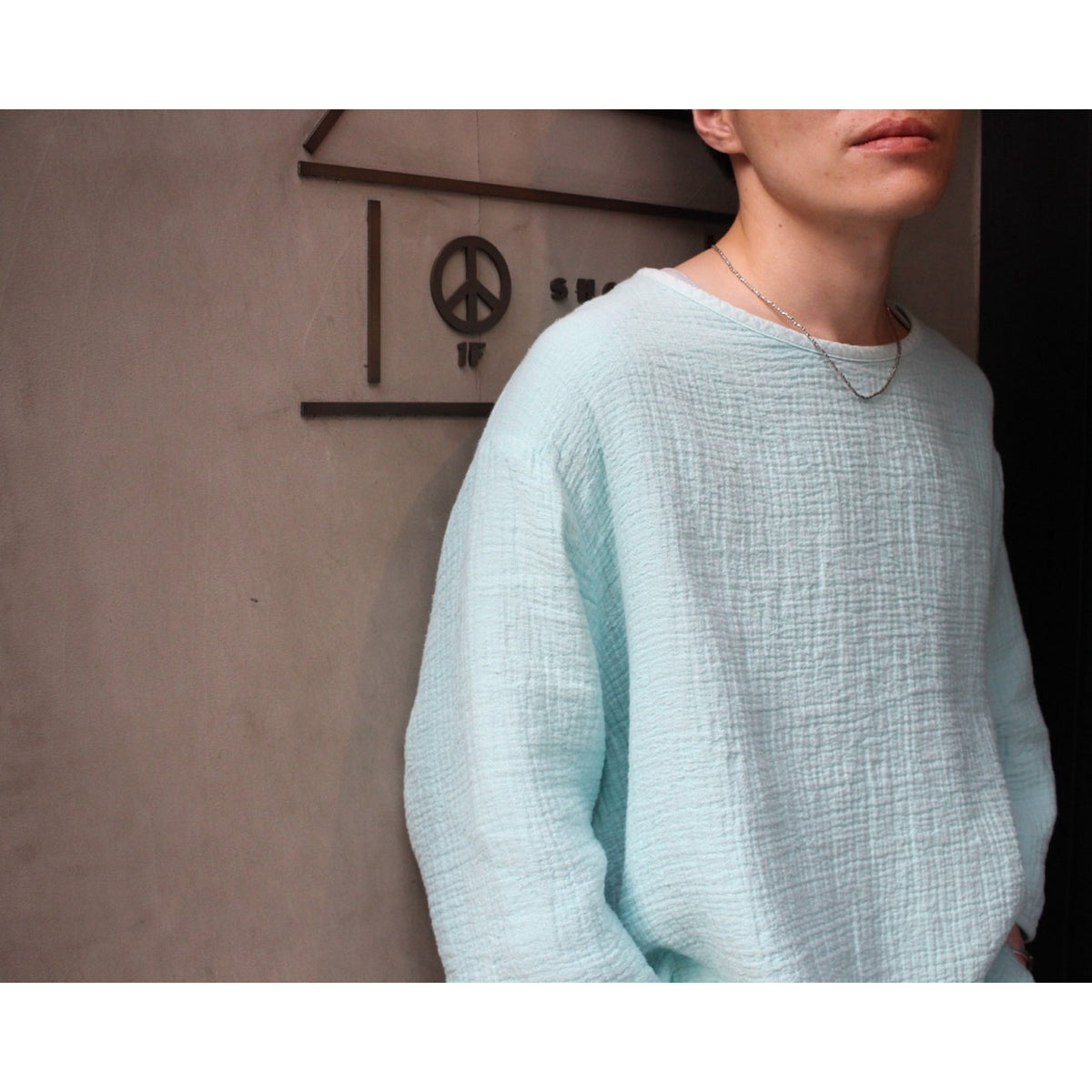 ♥SASHIKO LINEN PREMIUM SWEAT SHIRT