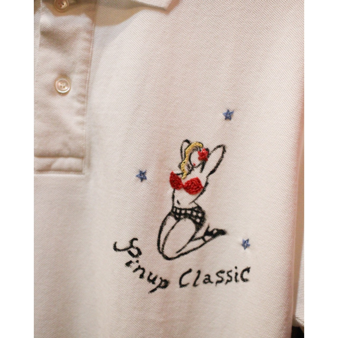 ♥CUSTOM POLO SHIRT -WHITE-